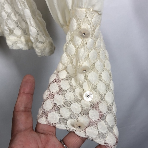 Potter’s pot top with long sleeves elastic hem S - Picture 2 of 7